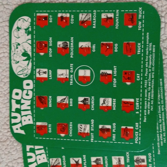 Classic 1960s Collectable Auto Bingo Set of 4 - Picture 4 of 9